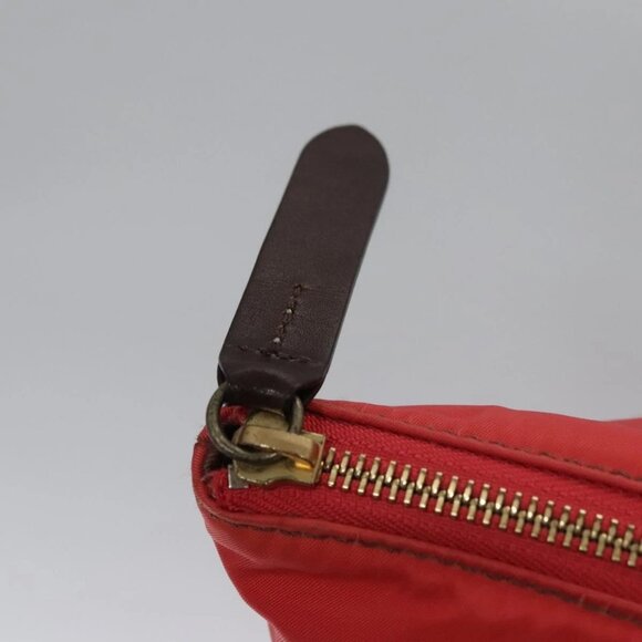 BURBERRY Blue Label Tote Bag Nylon Red Auth - Picture 11 of 16